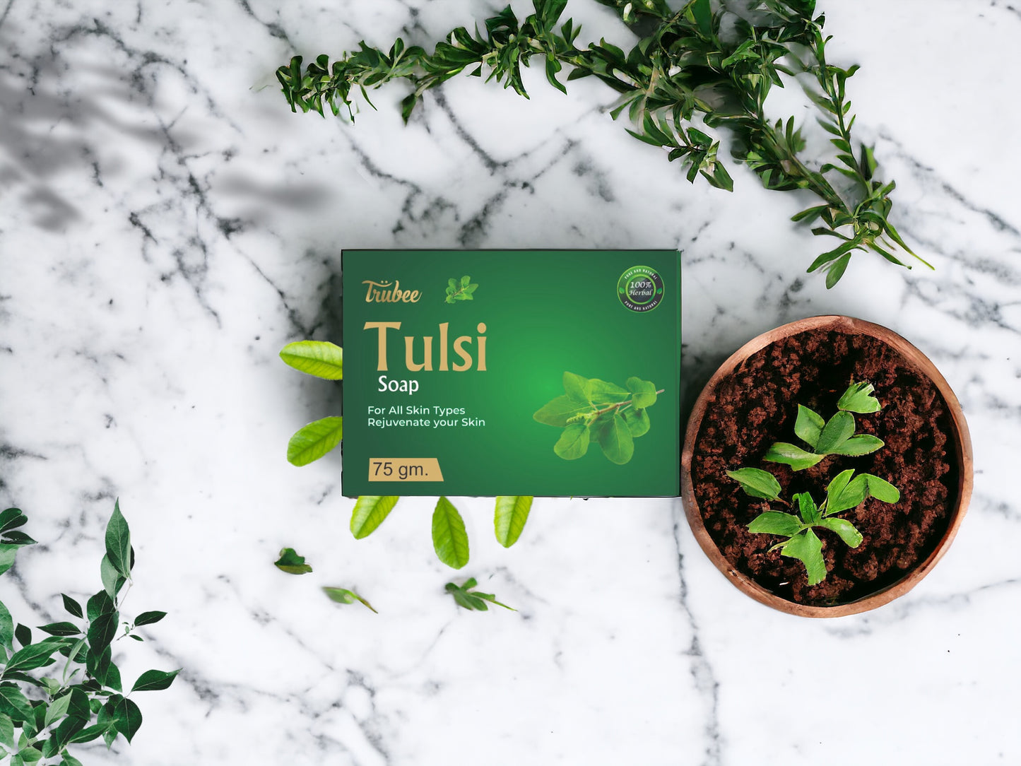 Trubee Tulsi Soap 75gm